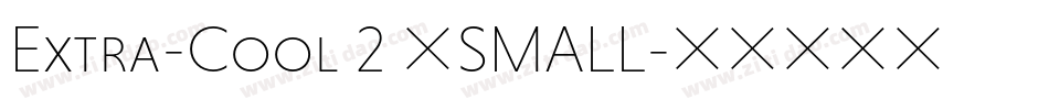 Extra-Cool 2 (SMALL字体转换